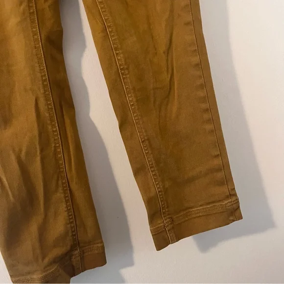 Everlane The Slim Leg Crop Pants Regular Mustard Women’s Size 2 - Picture 3 of 11